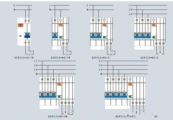 断路器接线，各式各样的断路器接线都有，值得学习